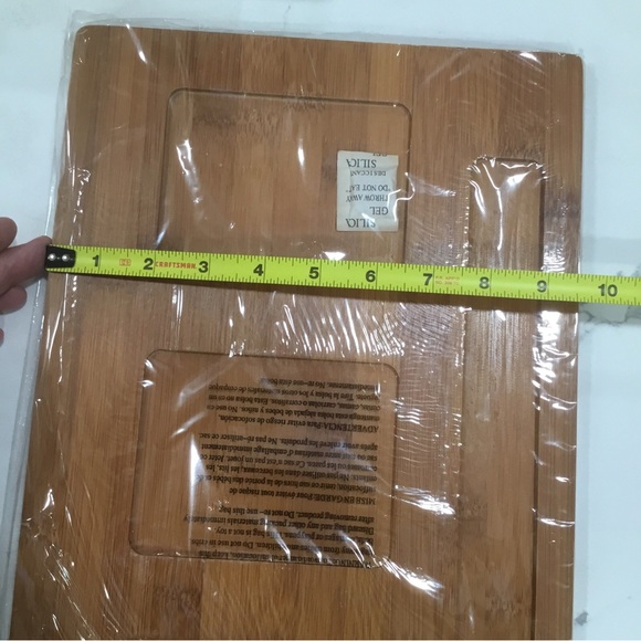 Tabletops Gallery 5 Pc Appetizer Ceramic Bamboo Tray NEW Serving Set Italian - Picture 5 of 10